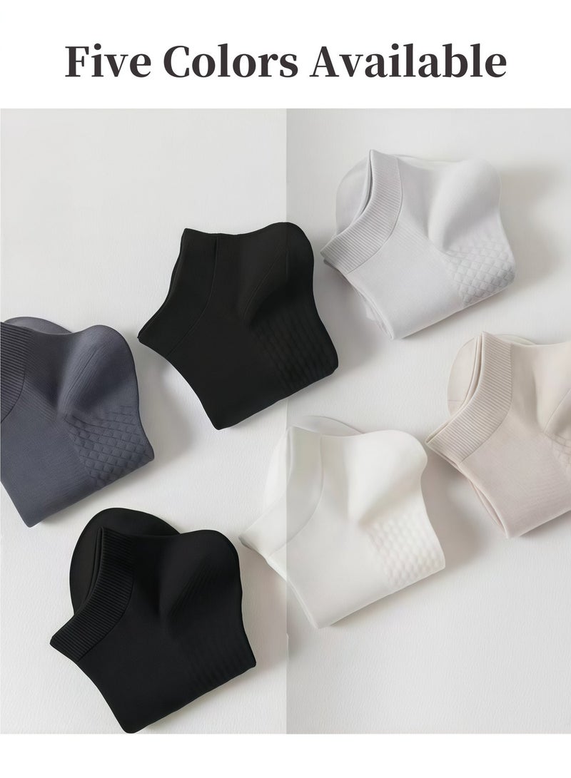 Lullaxx Breathable Cotton Socks: Massage Mesh Sole, 5 Colors, Perfect for Women - Image 4